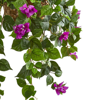 Bougainvillea Artificial Plant in Basket