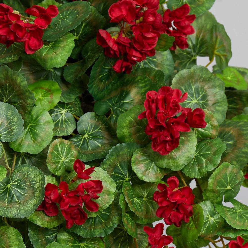 27in. Geranium Artificial Plant in Hanging Basket
