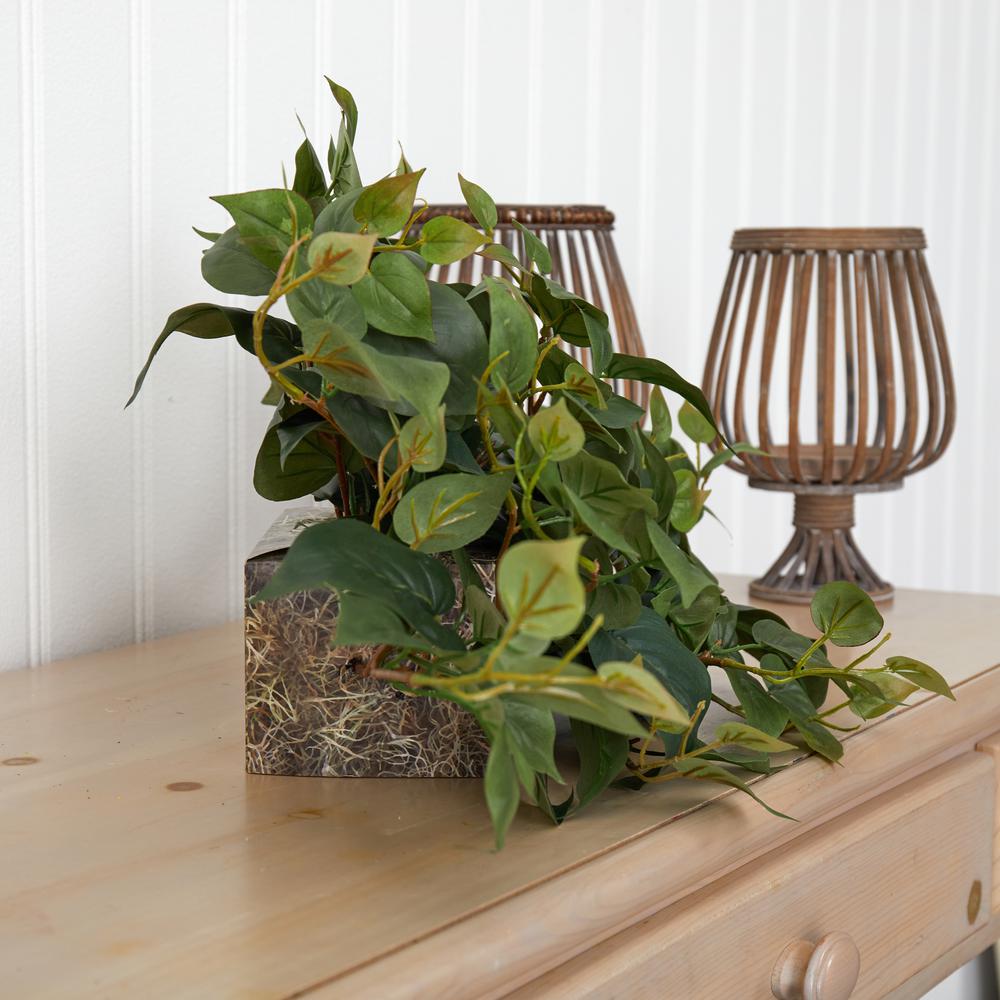 31in. Philodendron Artificial Ledge Plant
