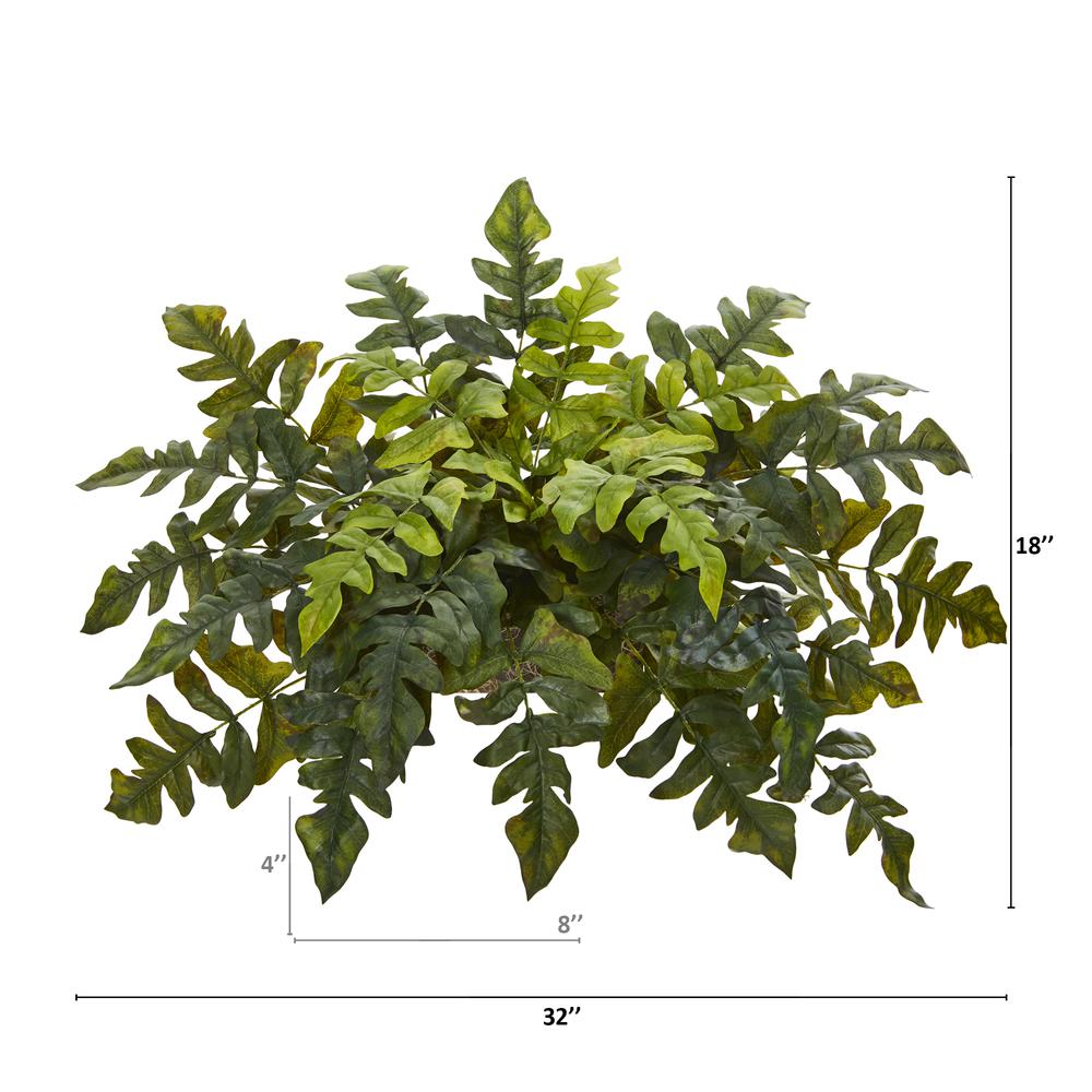 32in. Holly Fern Artificial Ledge Plant