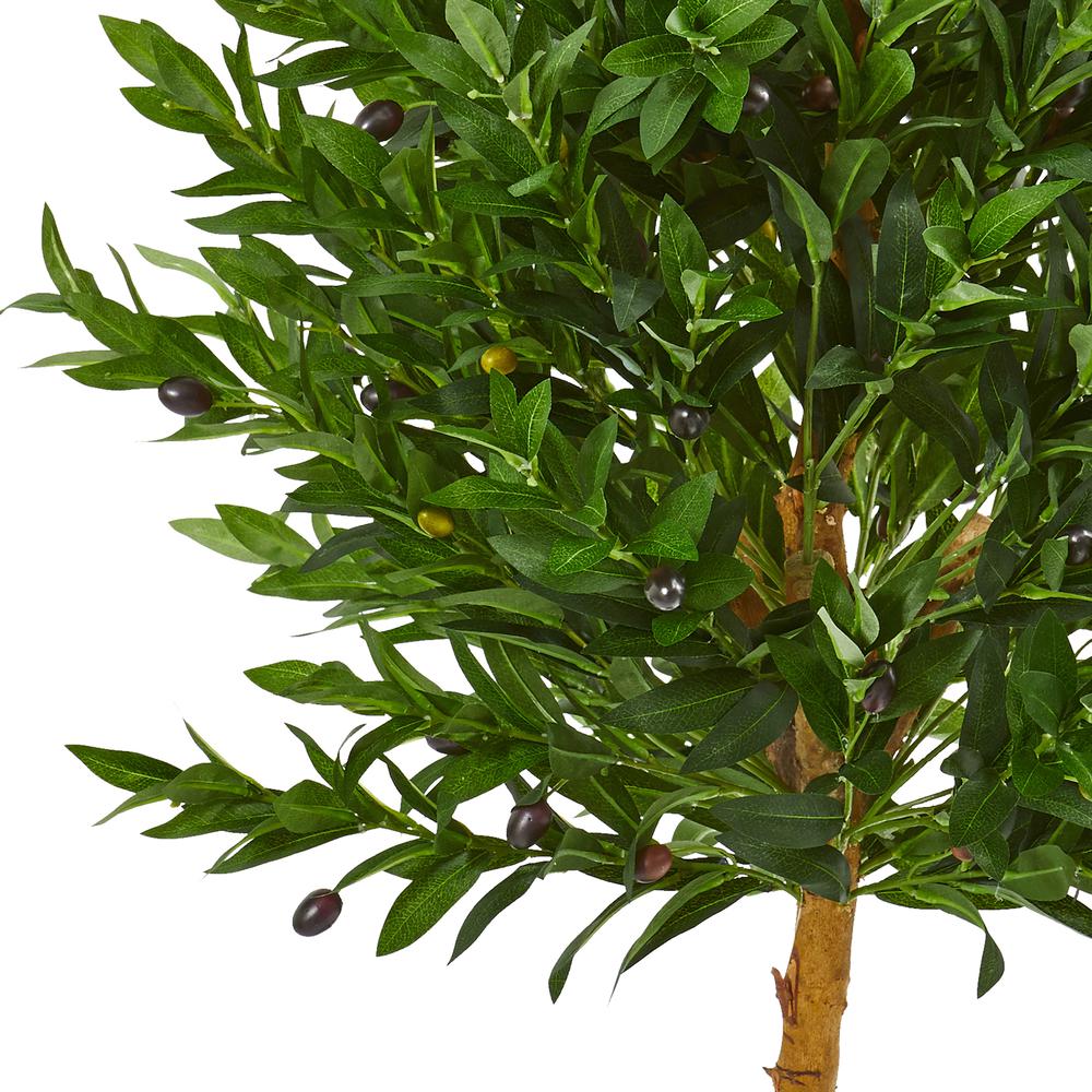 4.5ft. Olive Cone Topiary Artificial Tree UV Resistant (Indoor/Outdoor)