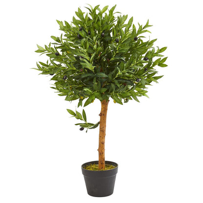 34in. Olive Topiary Artificial Tree UV Resistant (Indoor/Outdoor)