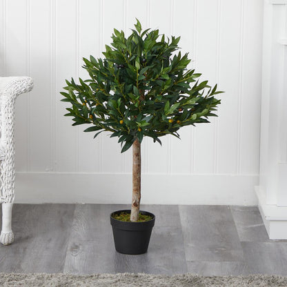 34in. Olive Topiary Artificial Tree UV Resistant (Indoor/Outdoor)