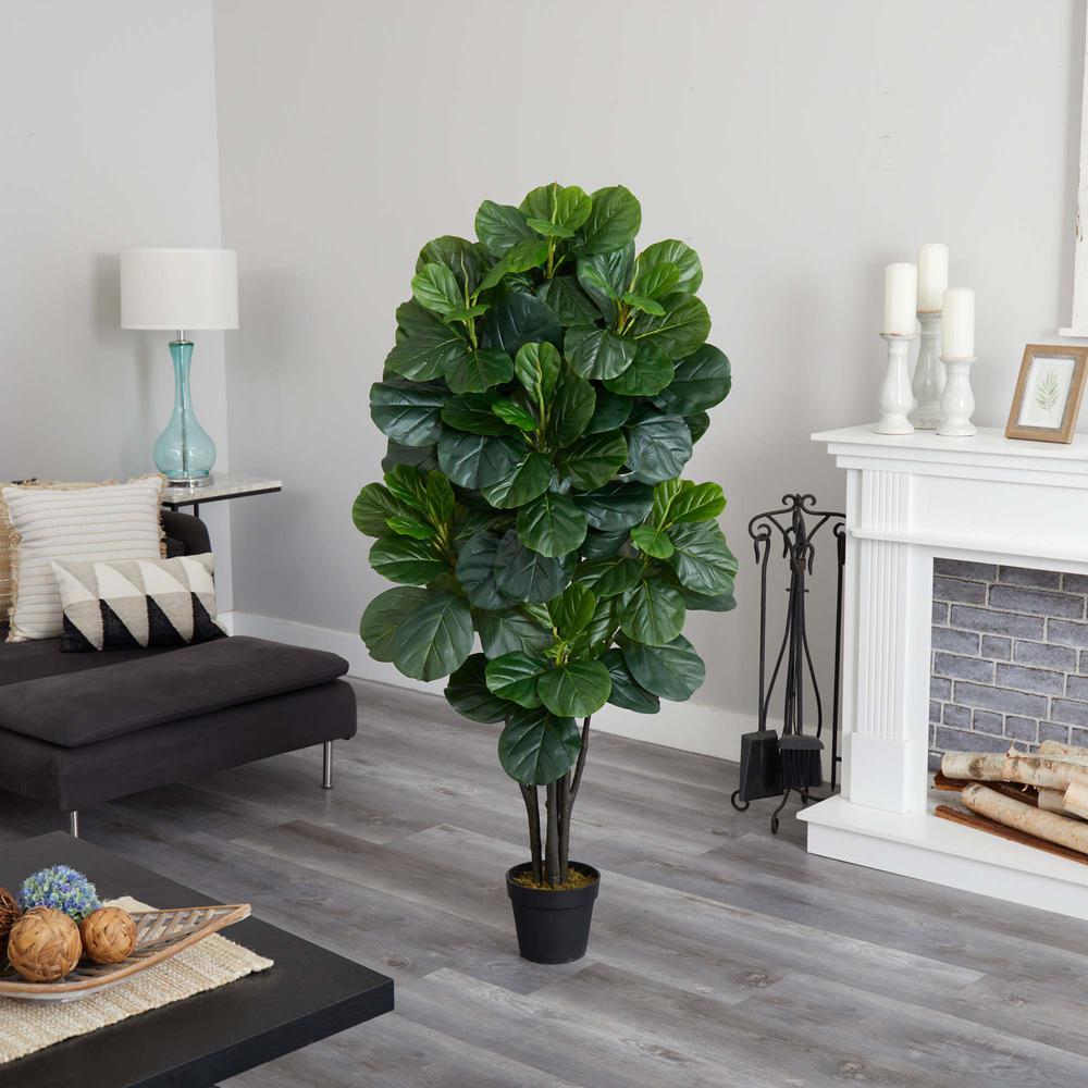 5ft Fiddle Leaf Fig Artificial Tree - Green