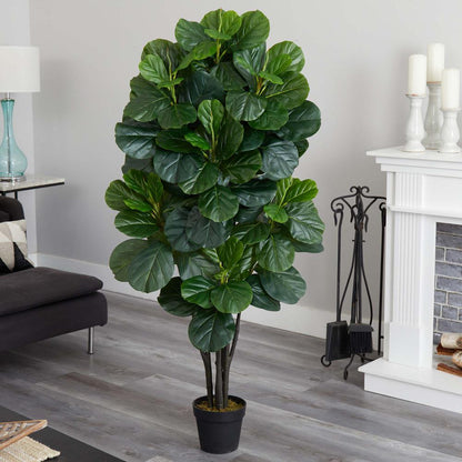 5ft Fiddle Leaf Fig Artificial Tree - Green
