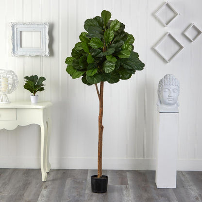 6ft Fiddle leaf fig Artificial Tree Green