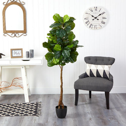 64in. Fiddle Leaf Artificial Tree (Real Touch)