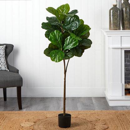 54in. Fiddle Leaf Artificial Tree (Real Touch)