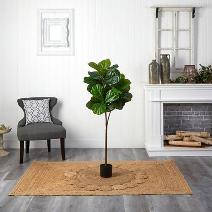 54in. Fiddle Leaf Artificial Tree (Real Touch)
