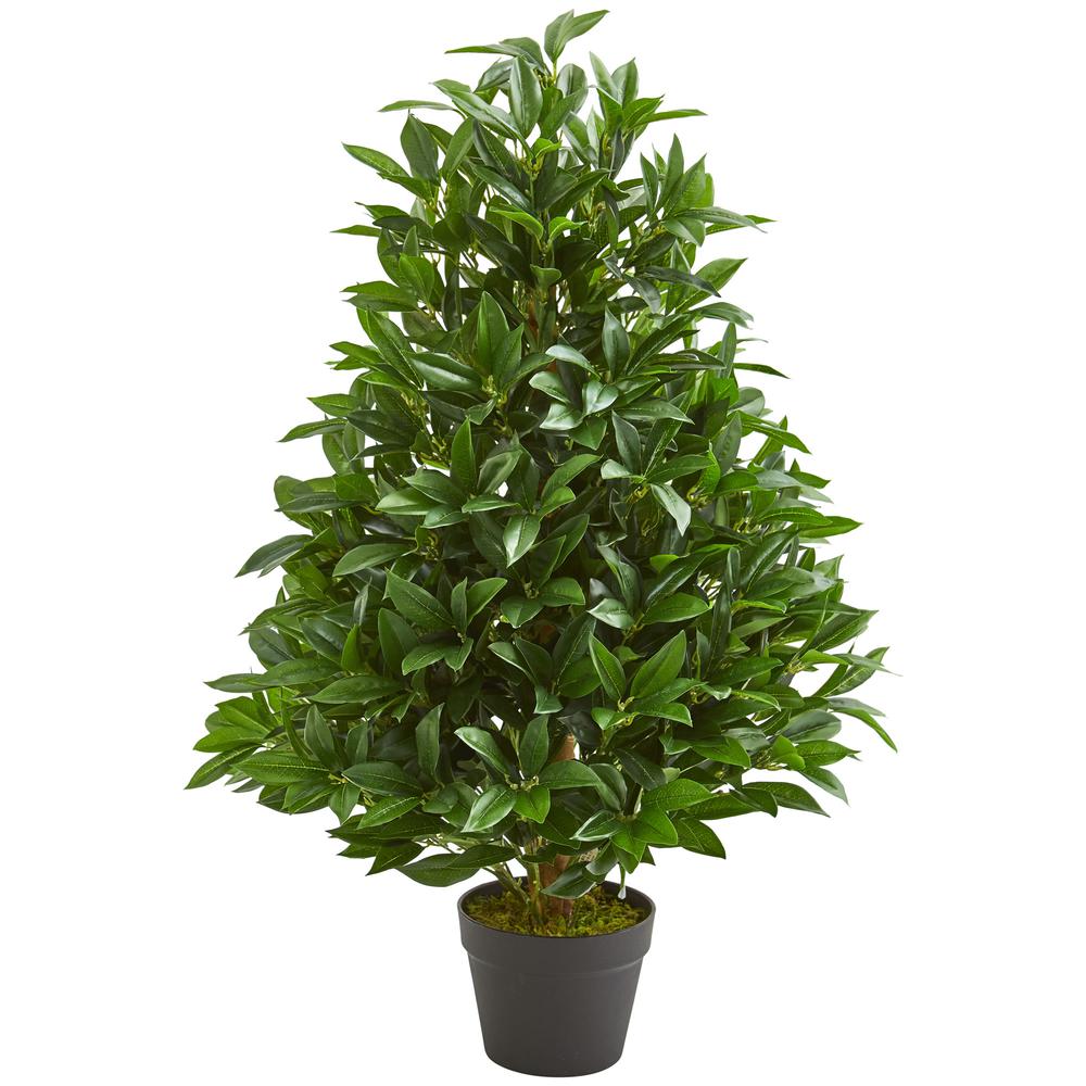 3ft. Bay Leaf Artificial Topiary Tree UV Resistant (Indoor/Outdoor)