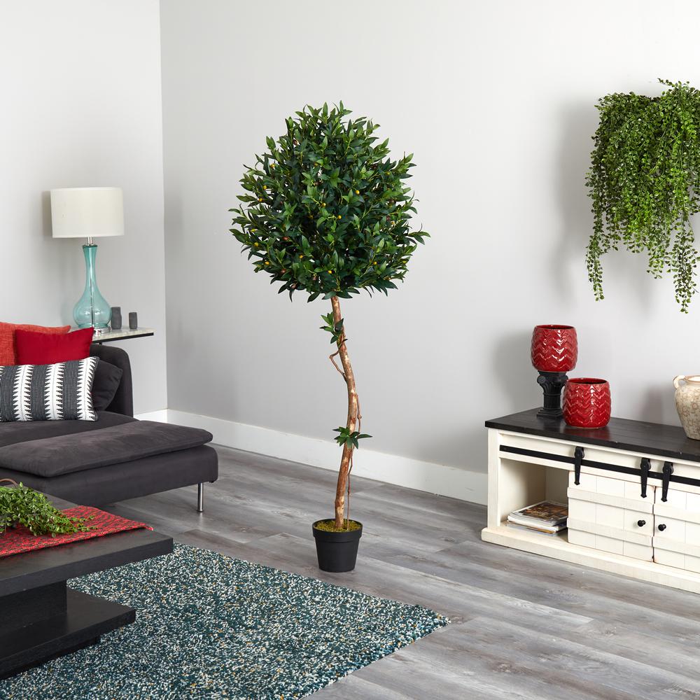 5.5ft. Olive Topiary Artificial Tree UV Resistant (Indoor/Outdoor)