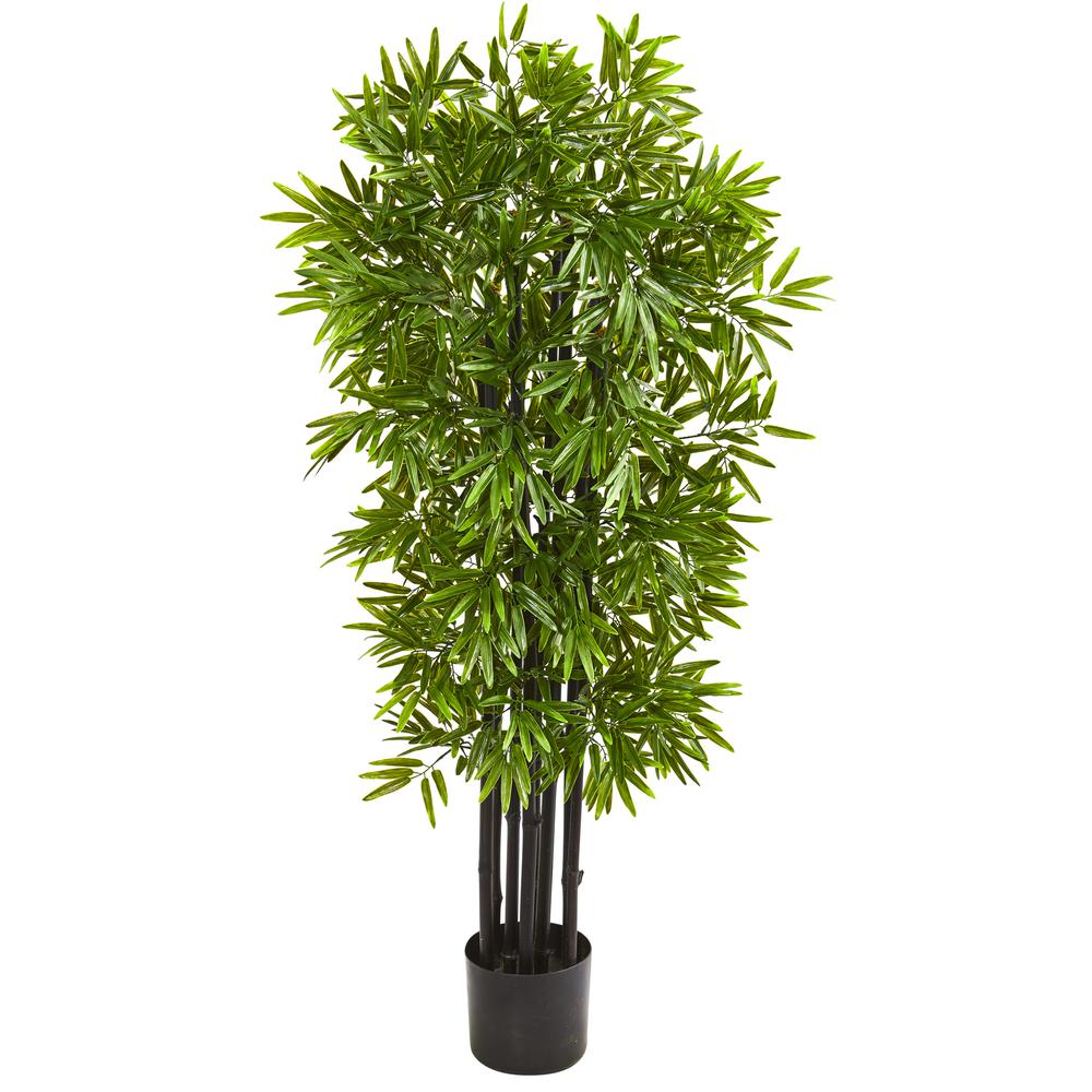 51in. Bamboo Artificial Tree with Black Trunks UV Resistant (Indoor/Outdoor)