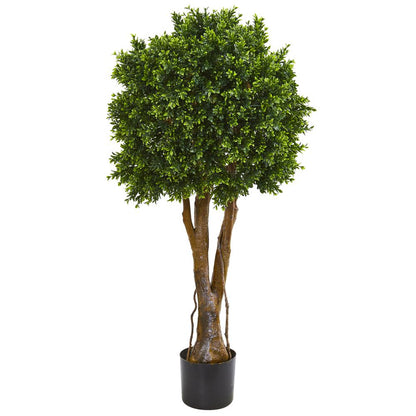46in. Boxwood Artificial Topiary Tree UV Resistant (Indoor/Outdoor)