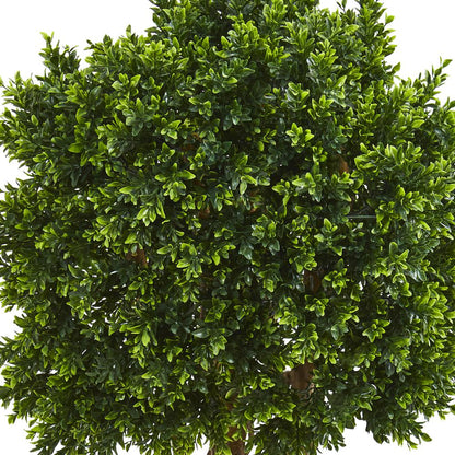 46in. Boxwood Artificial Topiary Tree UV Resistant (Indoor/Outdoor)