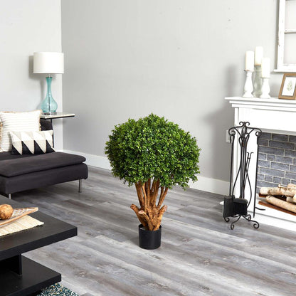 3ft. Boxwood Artificial Topiary Tree