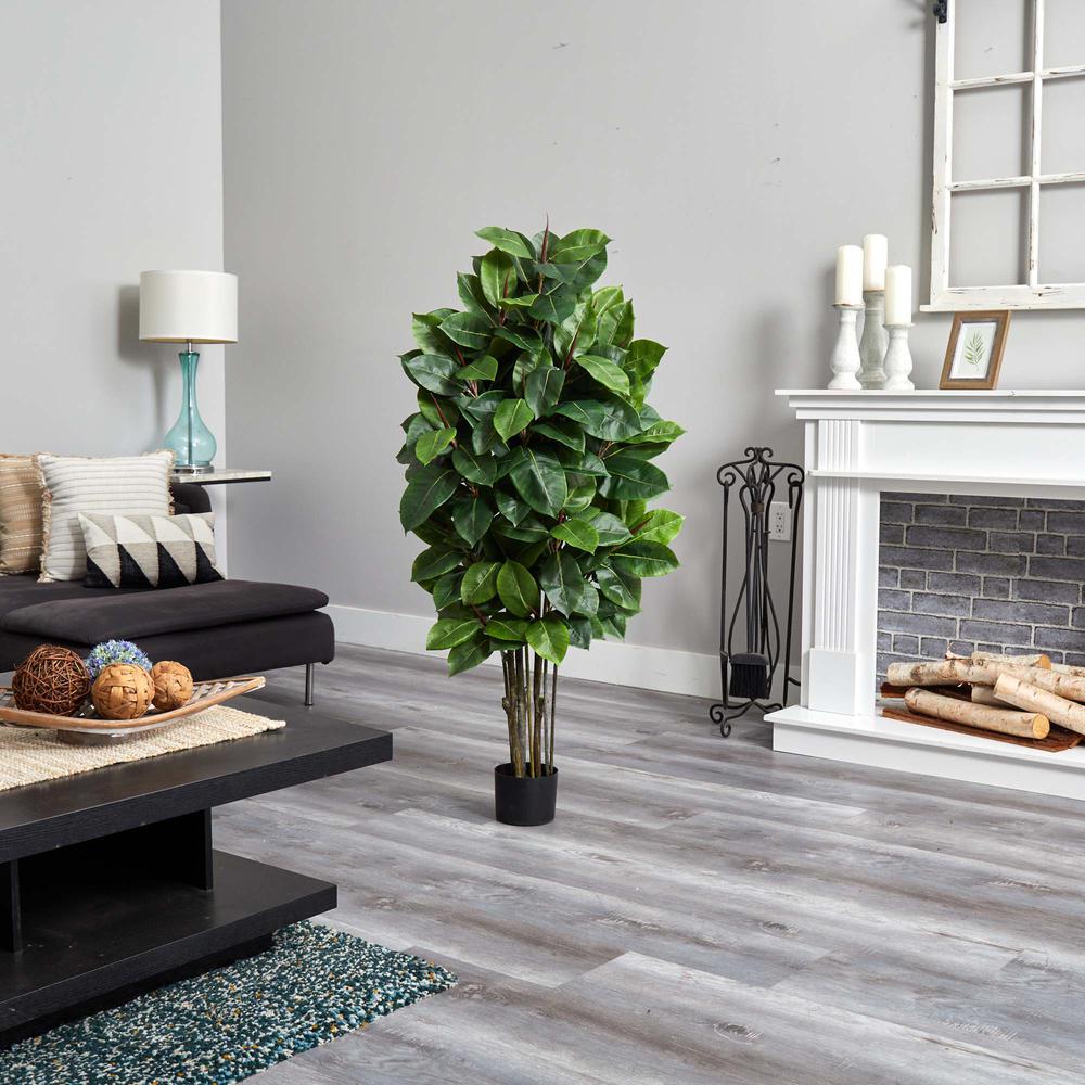 58in. Rubber Leaf Artificial Tree