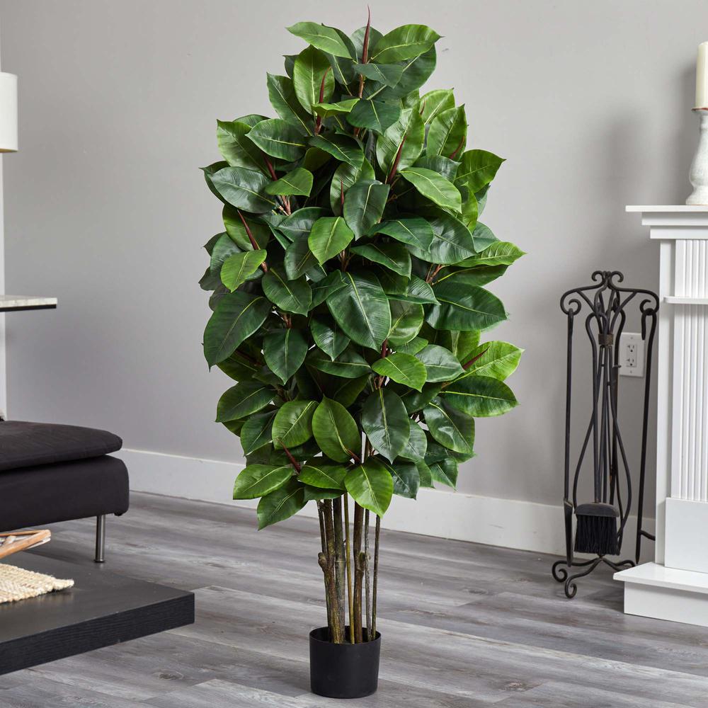 58in. Rubber Leaf Artificial Tree