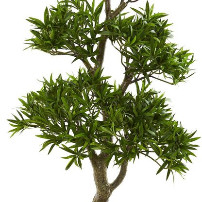 37in. Bonsai Styled Podocarpus Artificial Tree