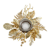 10in. Golden Artificial Christmas Candelabrum