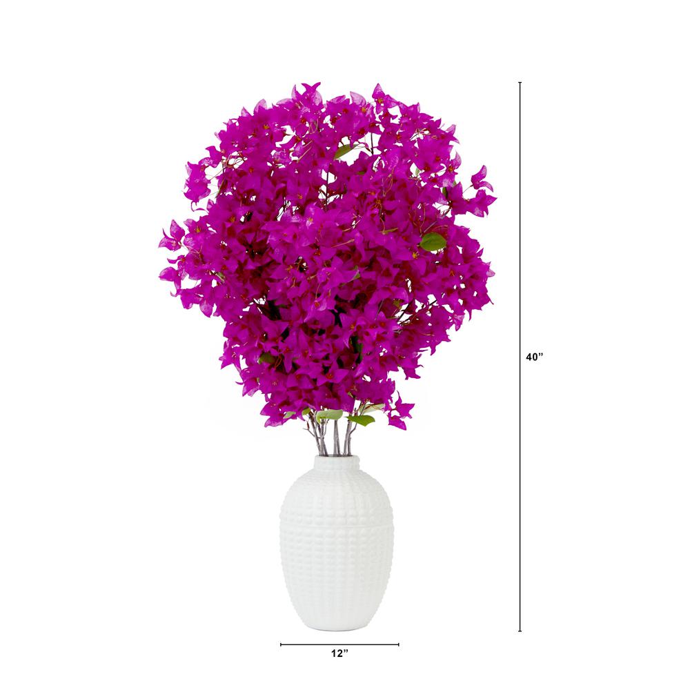40in. Artificial Purple Bougainvillea Arrangement with Vase