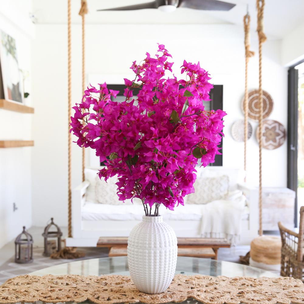40in. Artificial Purple Bougainvillea Arrangement with Vase