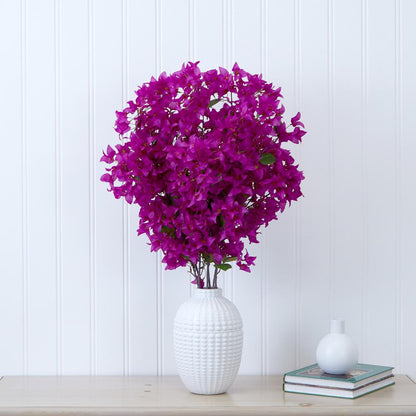 40in. Artificial Purple Bougainvillea Arrangement with Vase