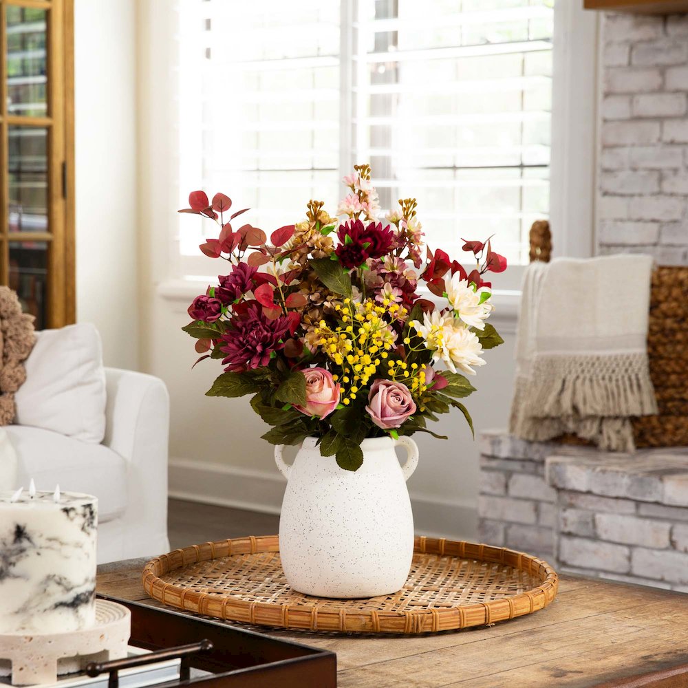 25in. Mixed Flower Arrangement in Ceramic Vase