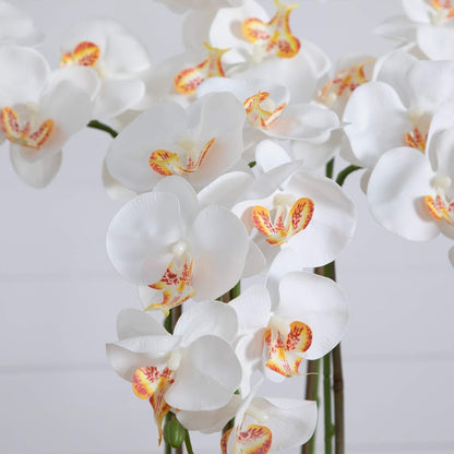 36in. Artificial Large Orchid Mexican Talavera Ceramic Planter