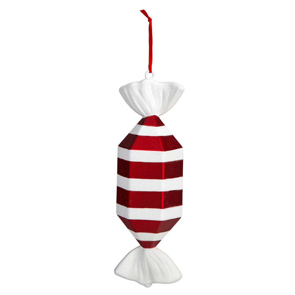 Jumbo Assorted Candy Holiday Christmas Deluxe Shatterproof Ornament Set of 4