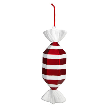 Jumbo Assorted Candy Holiday Christmas Deluxe Shatterproof Ornament Set of 4