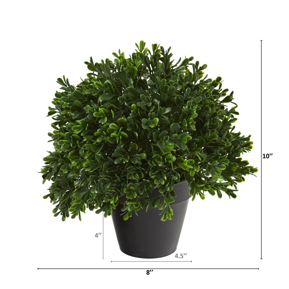 10in. Boxwood Topiary Artificial Plant UV Resistant (Indoor/Outdoor)
