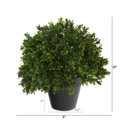 10in. Boxwood Topiary Artificial Plant UV Resistant (Indoor/Outdoor)