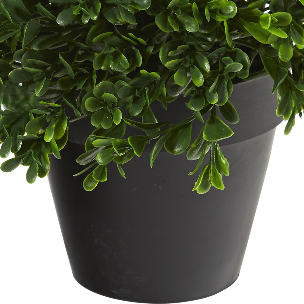 10in. Boxwood Topiary Artificial Plant UV Resistant (Indoor/Outdoor)