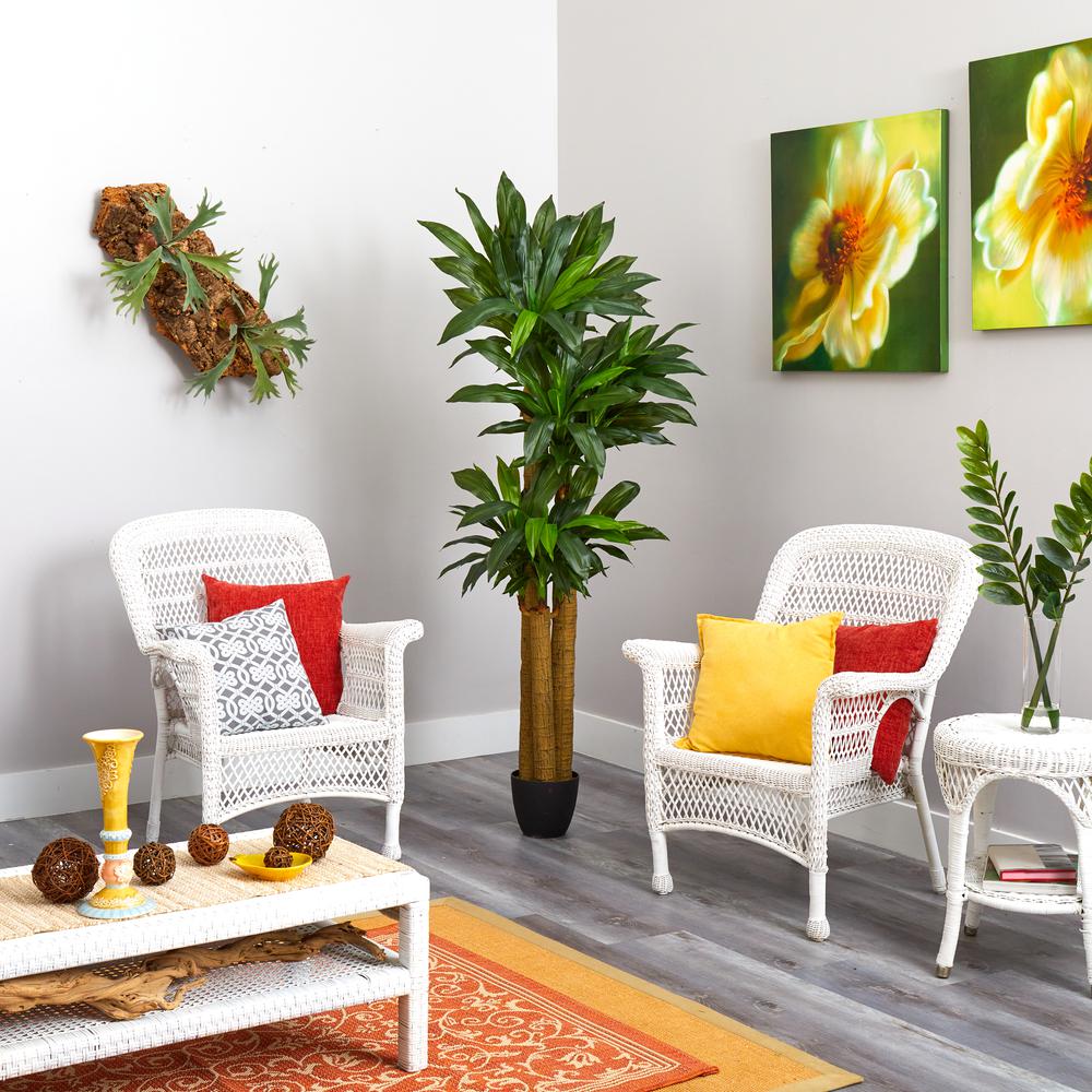 6ft. Corn Stalk Dracaena Artificial Plant (Real Touch)
