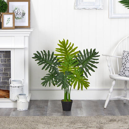 3ft. Philodendron Artificial Plant (Real Touch)