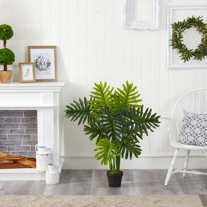 40in. Philodendron Artificial Plant (Real Touch)