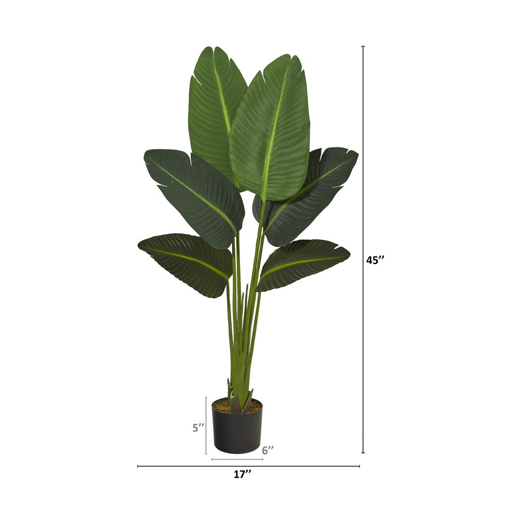 45in. Travelers Palm Artificial Plant (Real Touch)