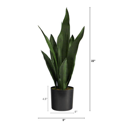 22in. Sansevieria Artificial Plant