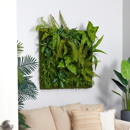 40in. x 40in. Forest Artificial Living Wall