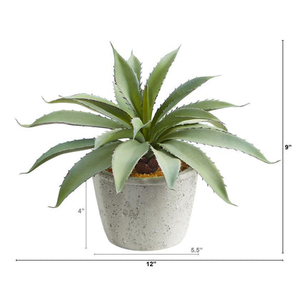 9in. Aloe Succulent Artificial Plant