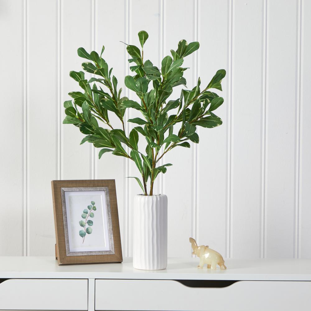 Mixed Floral Artificial Arrangement in Rectangular Wood Planter
