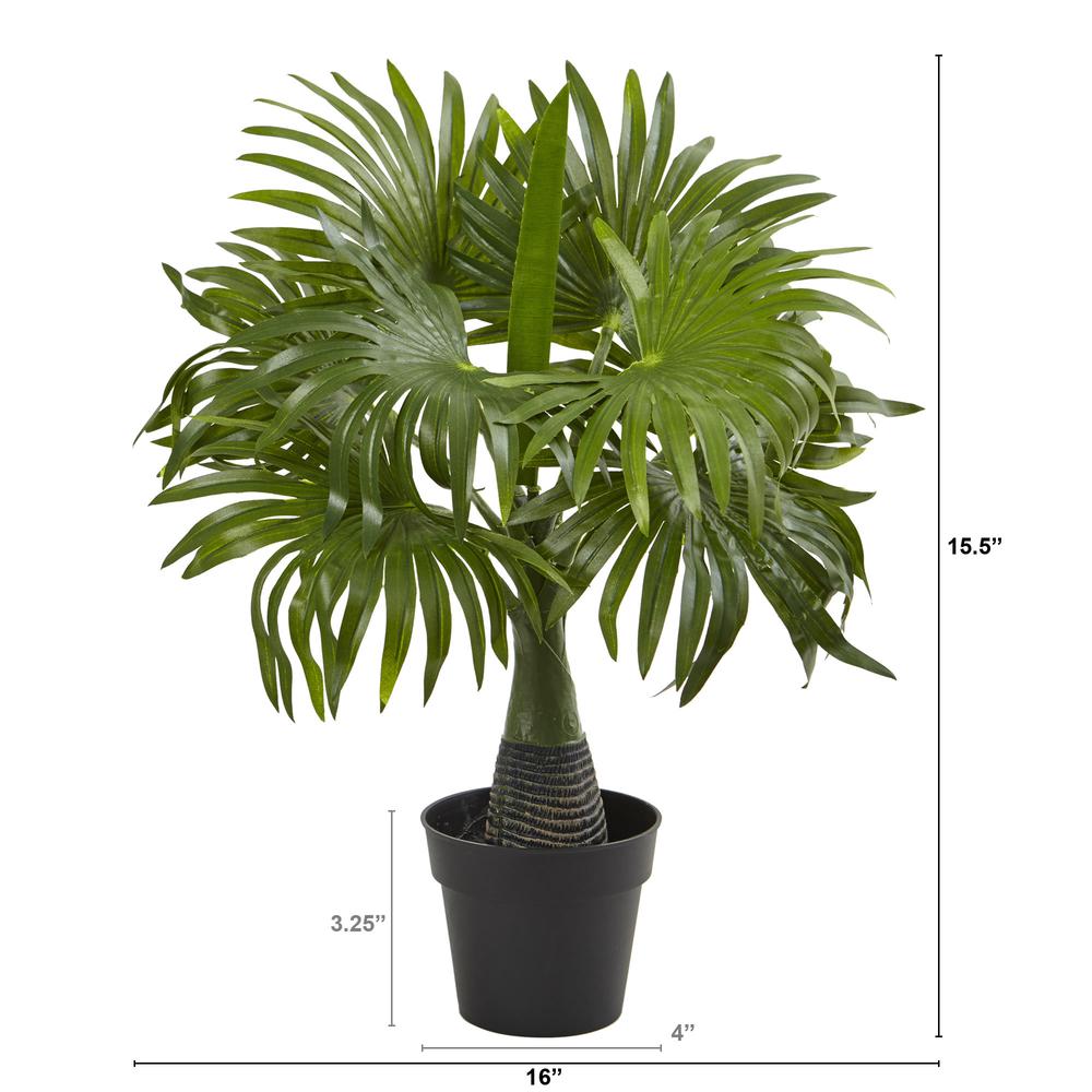 16in. Mini Fountain Palm Artificial Plant