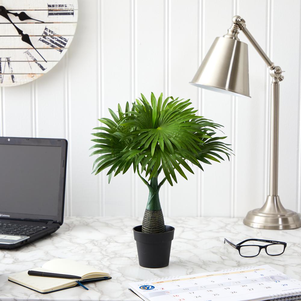 16in. Mini Fountain Palm Artificial Plant