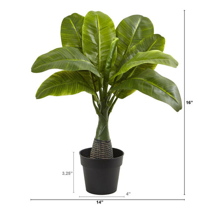 16in. Mini Banana Artificial Plant