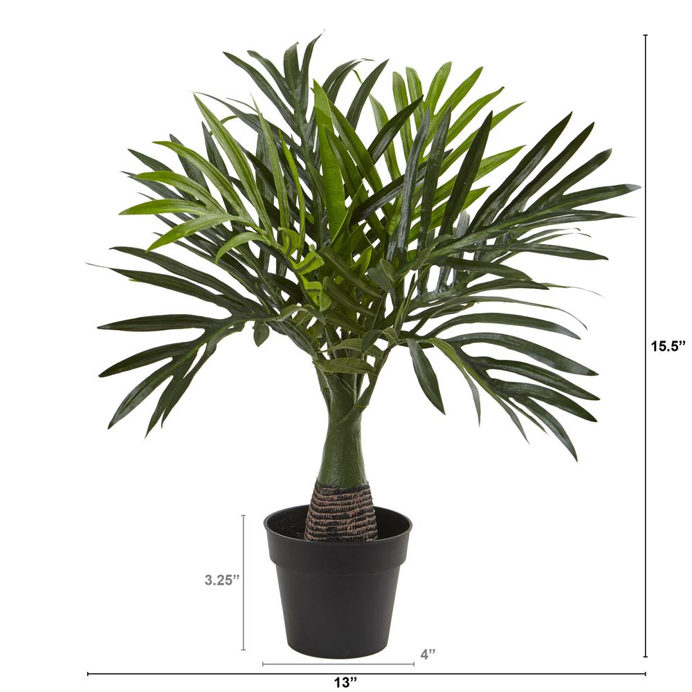 15.5in. Mini Areca Palm Artificial Plant