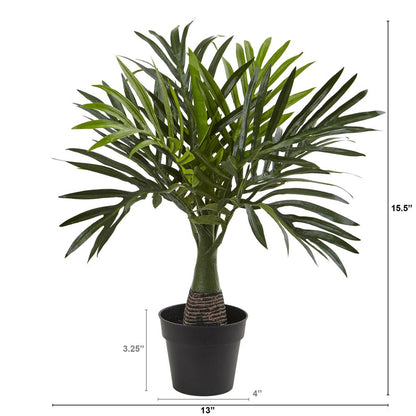 15.5in. Mini Areca Palm Artificial Plant