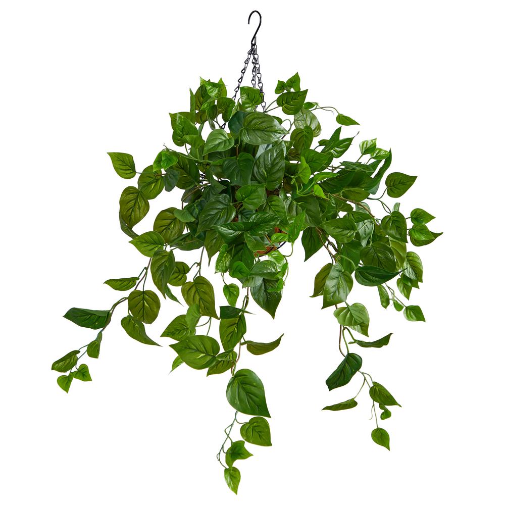 2.5ft. Philodendron Artificial Plant in Hanging Basket