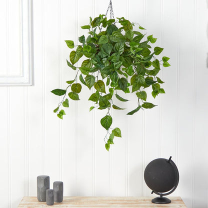 2.5ft. Philodendron Artificial Plant in Hanging Basket