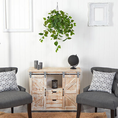 2.5ft. Philodendron Artificial Plant in Hanging Basket