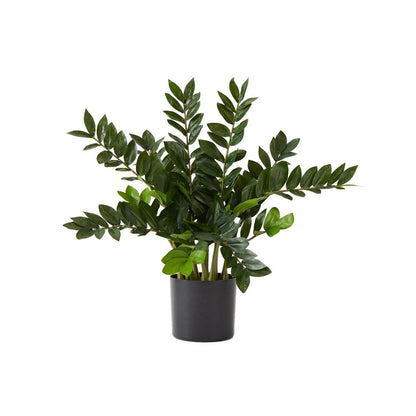 28in. Artificial Zamioculcas Plant with Decorative Planter